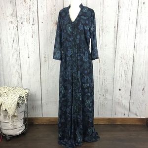 Wayward Fancies eShakti Green Long Sleeve Dress